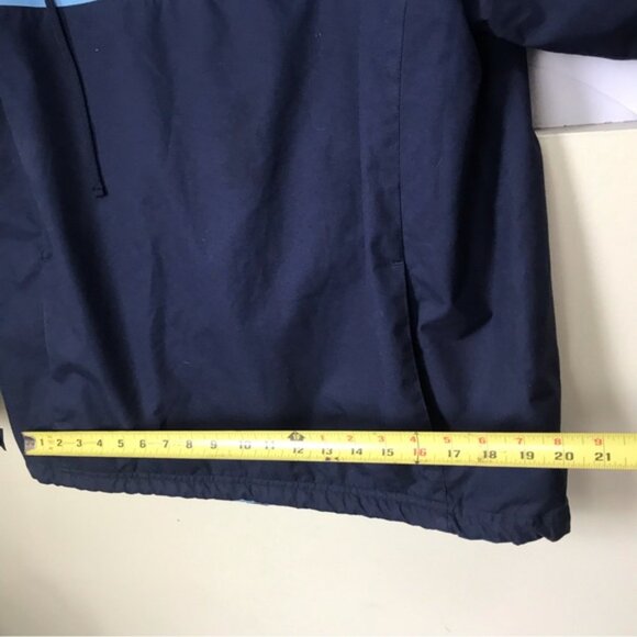 Reebok 1/2 Zipper Nylon Windbreaker Jacket Hood Mesh Pockets Drawcord Unisex XL - Picture 13 of 15